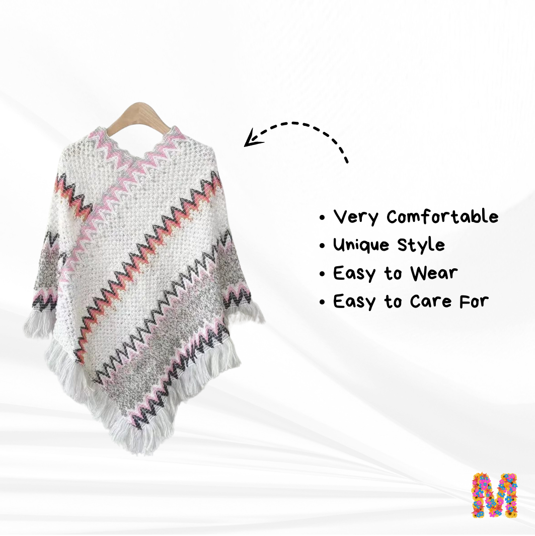 Womens mexican poncho