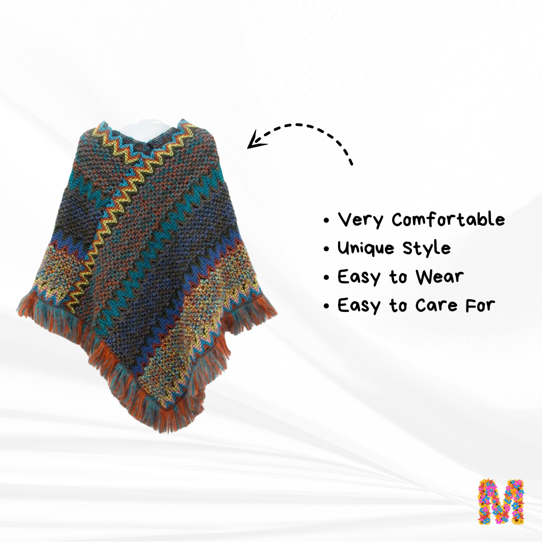 Poncho mexican sweater