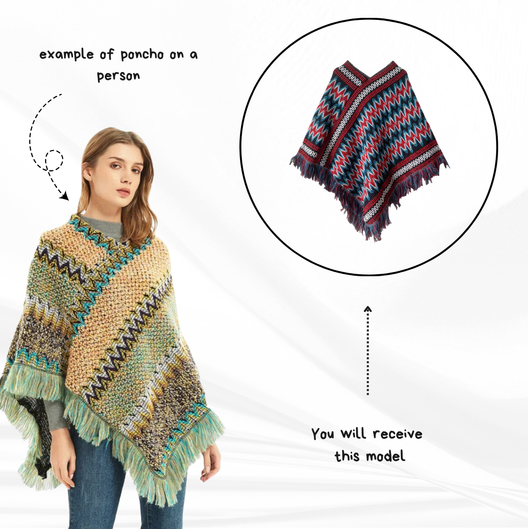 Crochet mexican poncho