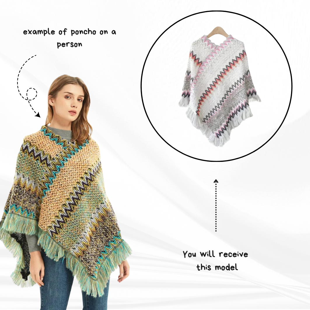 Womens mexican poncho