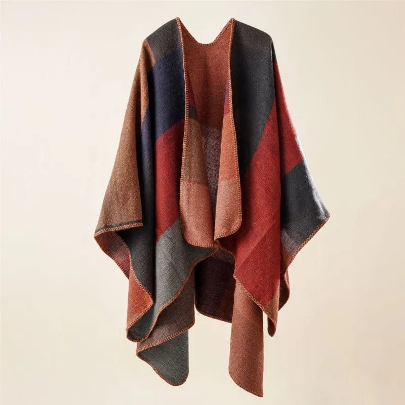 Mexican blanket poncho vest