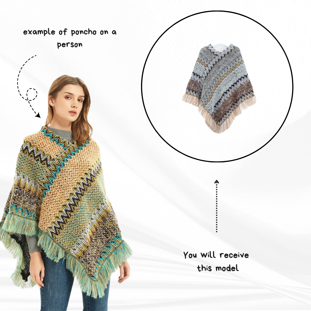 Mexican poncho designs