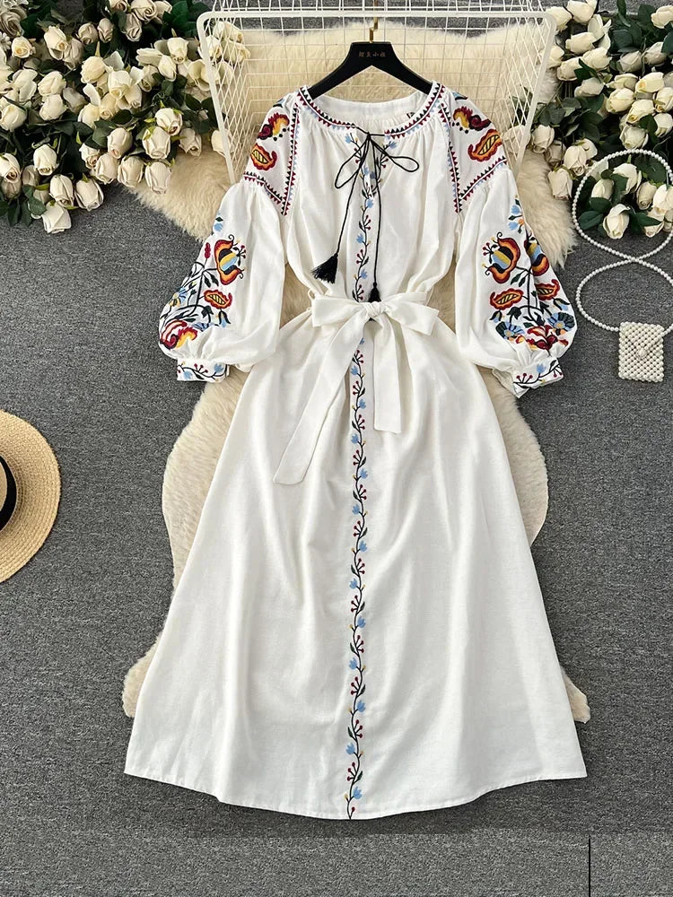 White maxi dress mexico