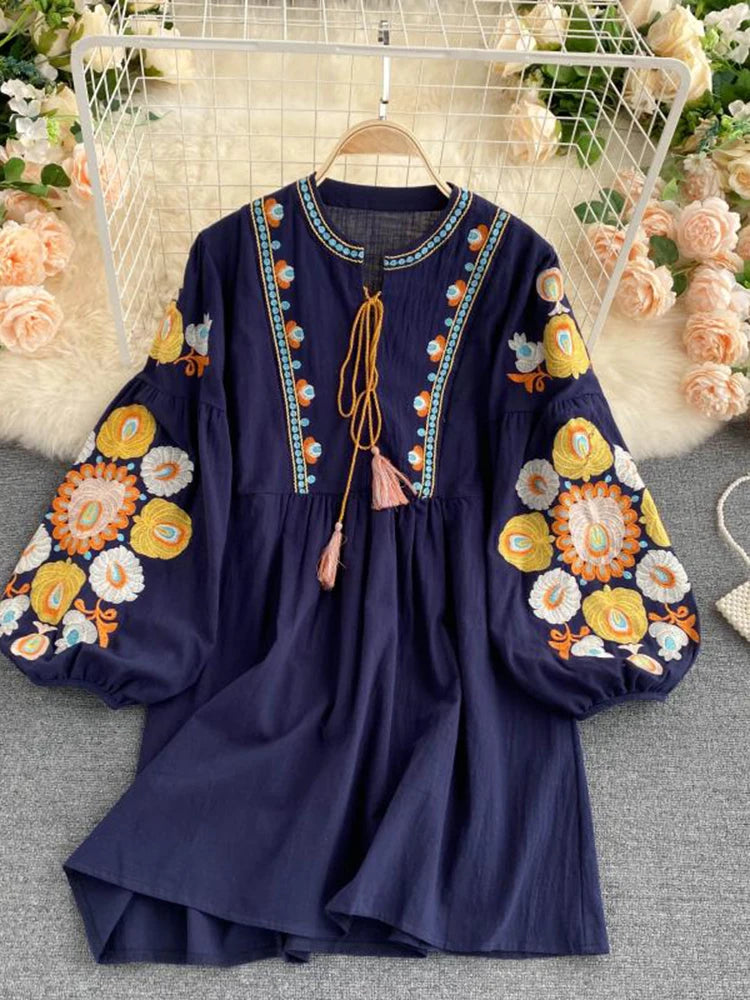 traditional mexican mini dress