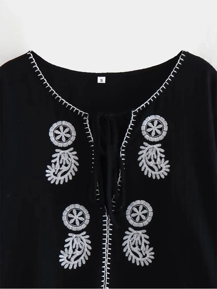 Black mexican blouse