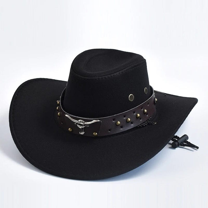 Black Traditional Mexican Western Hat