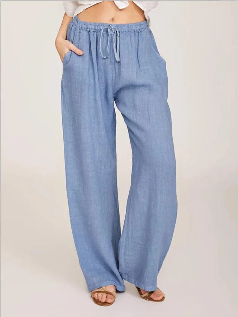 Blue Mexican style pants