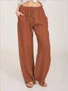 Brown Mexican style pants