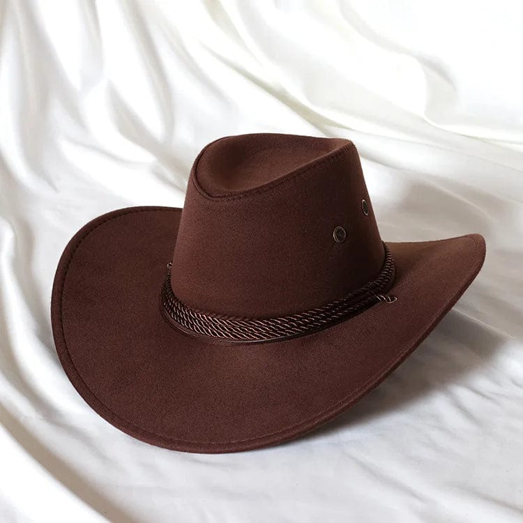 Classic Dark Brown Mexican cowboy hat