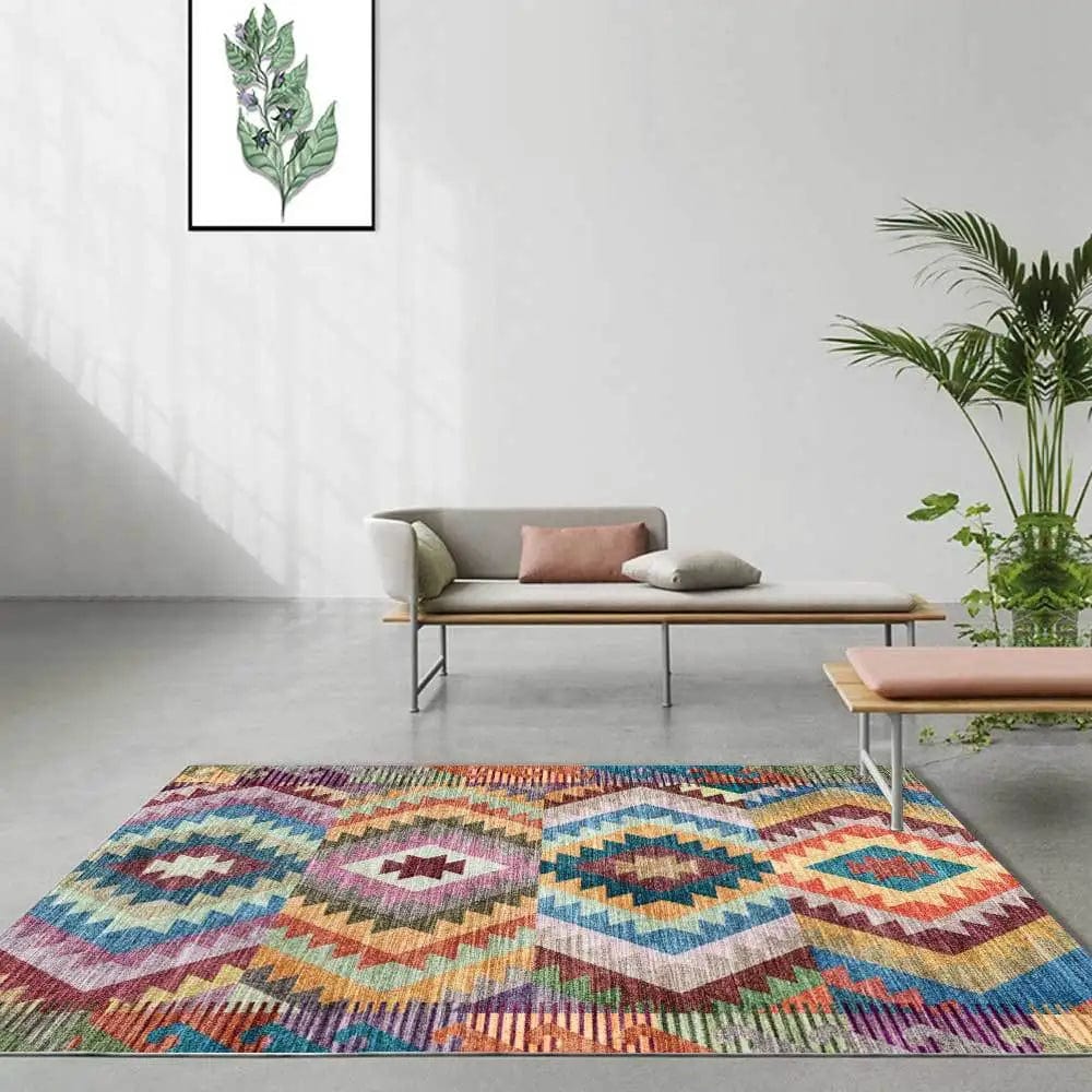 Colorful mexican rug