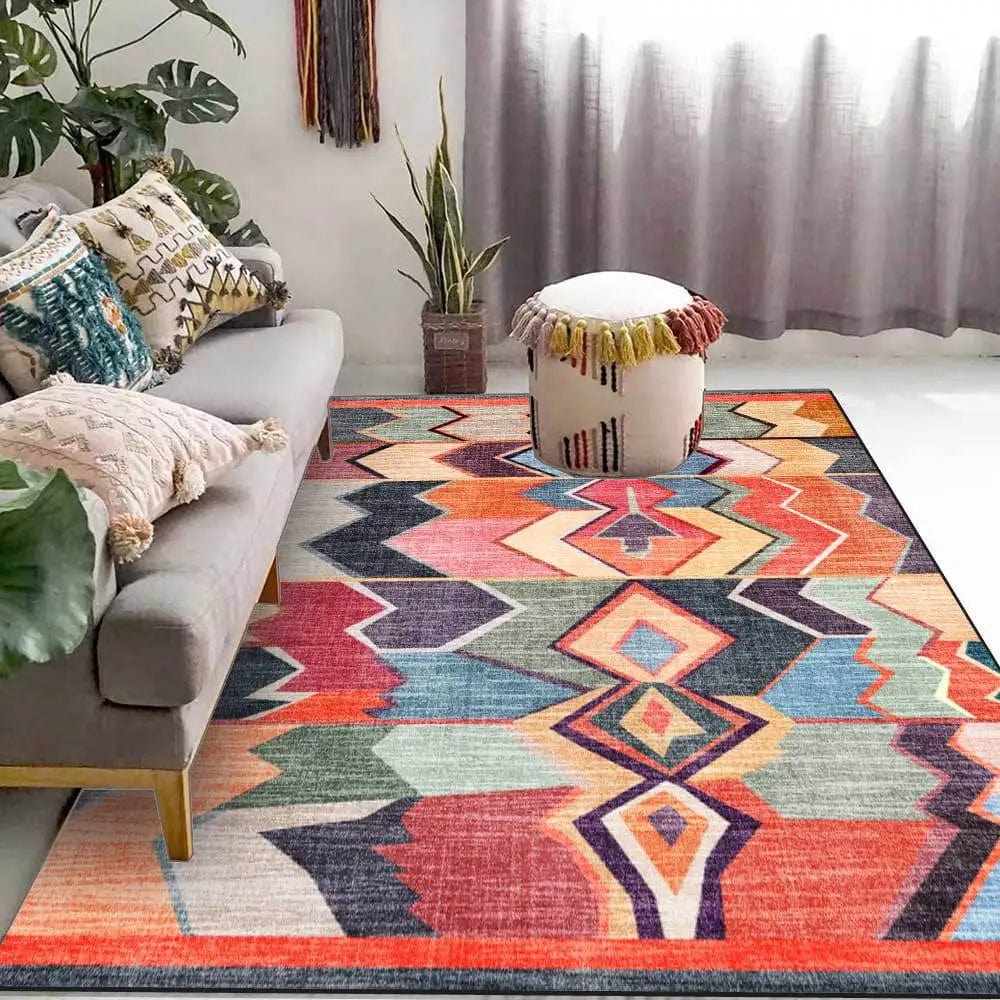 Colorful mexican rug