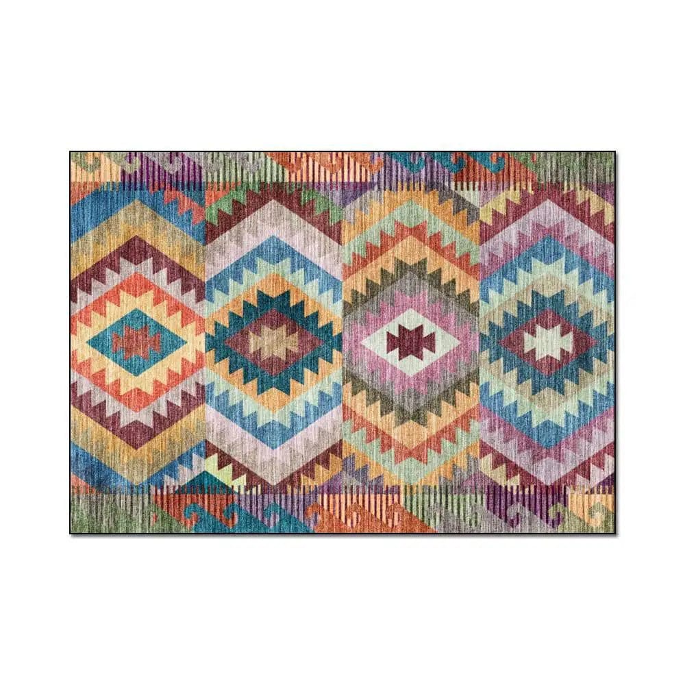 Colorful mexican rug