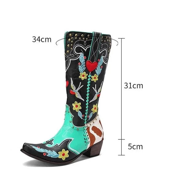 Long mexican boots best sale