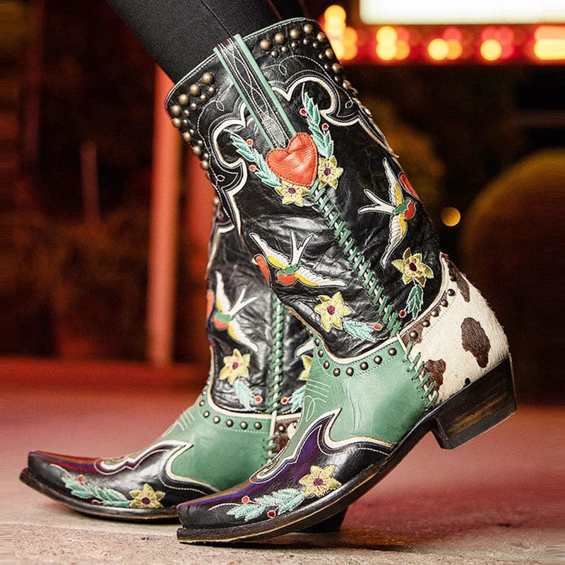 Long mexican cowboy boots Mexican Clothing