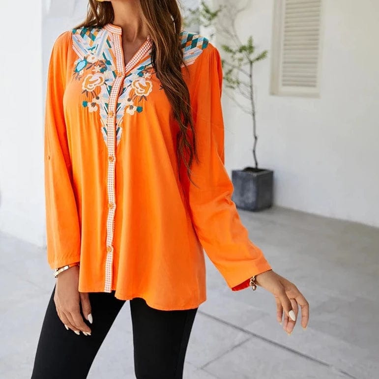 Long sleeve mexican blouse