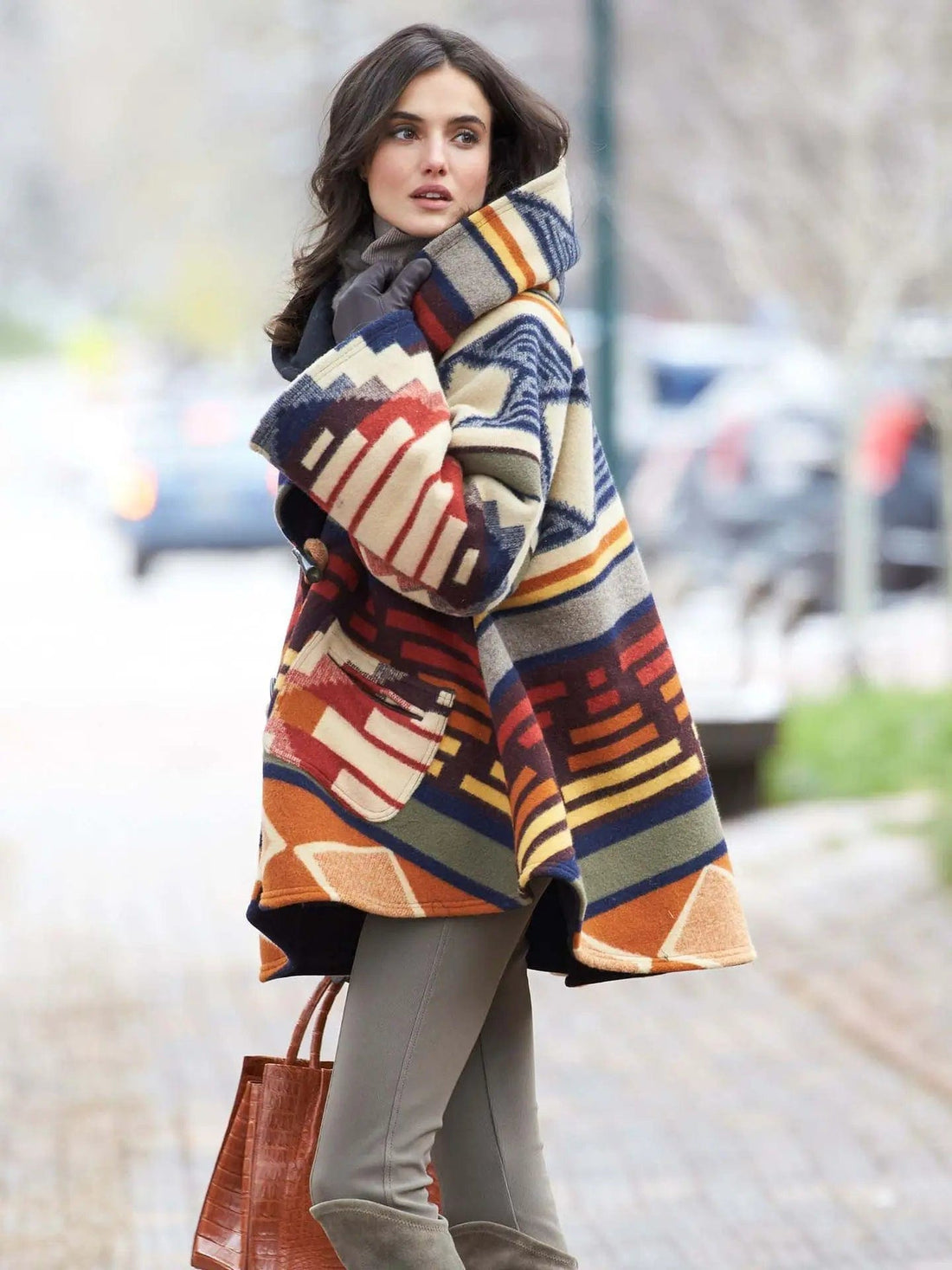 Mexican blanket hoodie sweater