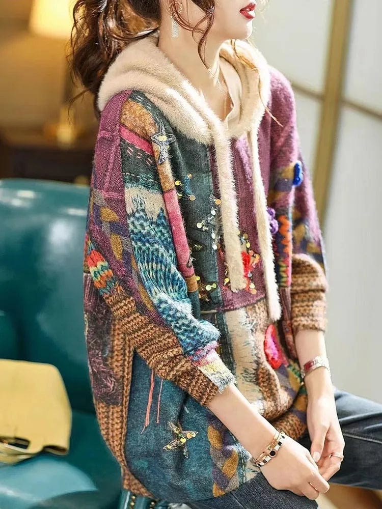 Mexican blanket sweater