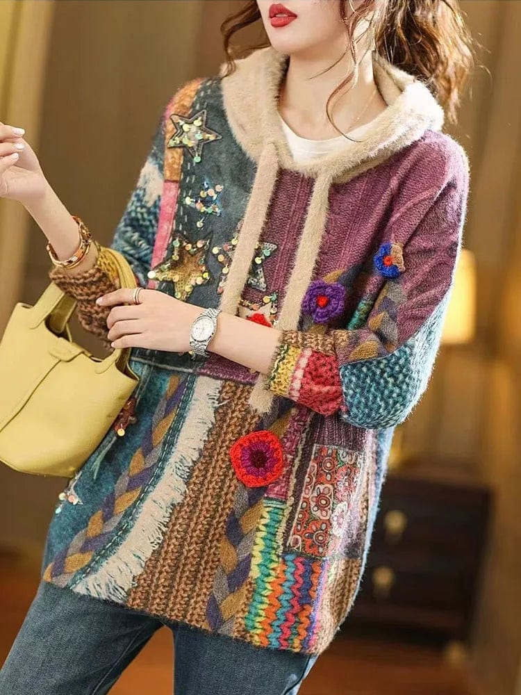 Mexican blanket sweater