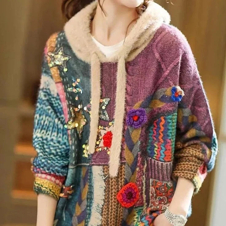 Mexican blanket sweater