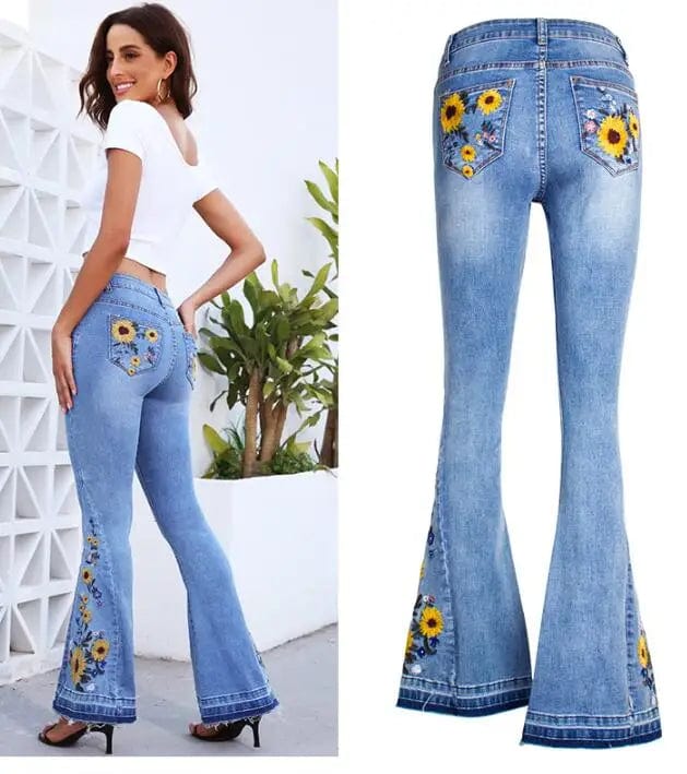 Mexican boot cut jeans