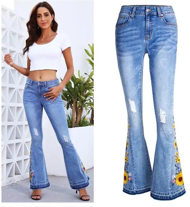 Mexican boot cut jeans