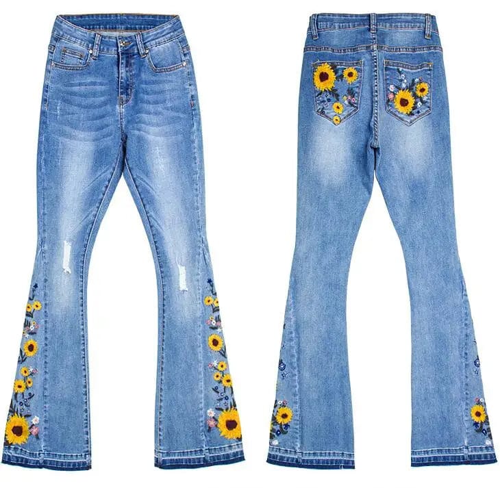 Mexican boot cut jeans