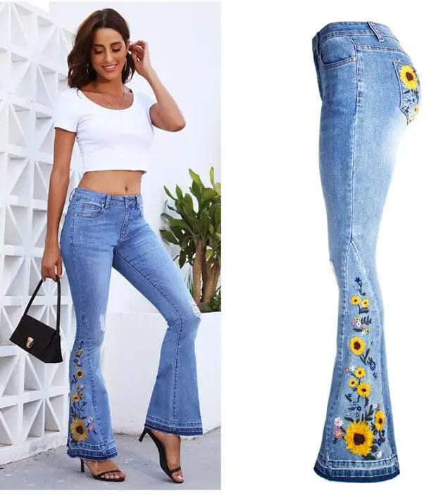 Mexican boot cut jeans