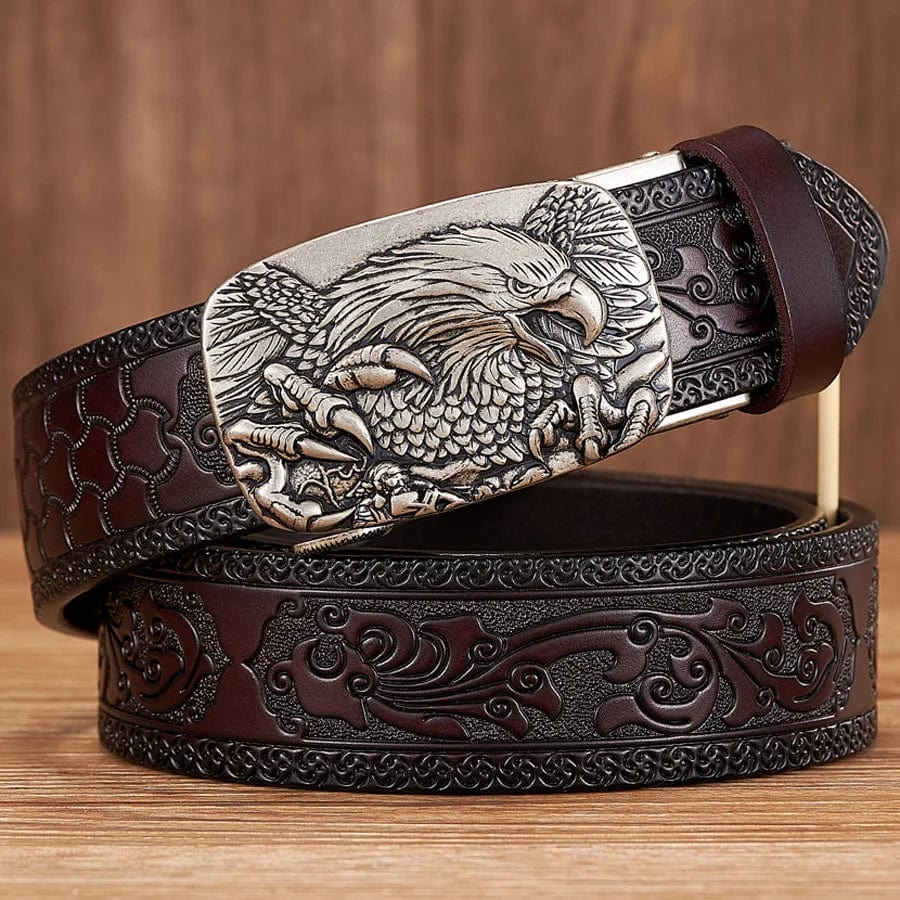 Mexican eagle belt buckle