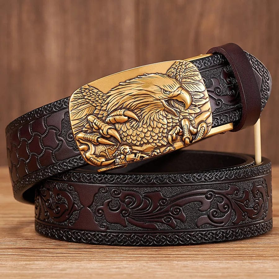 Mexican eagle belt buckle