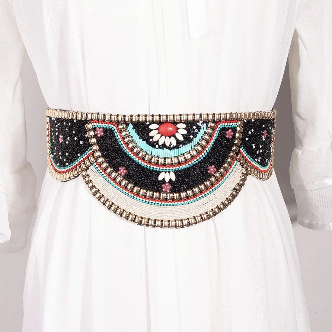 Mexican embroidered belt sash