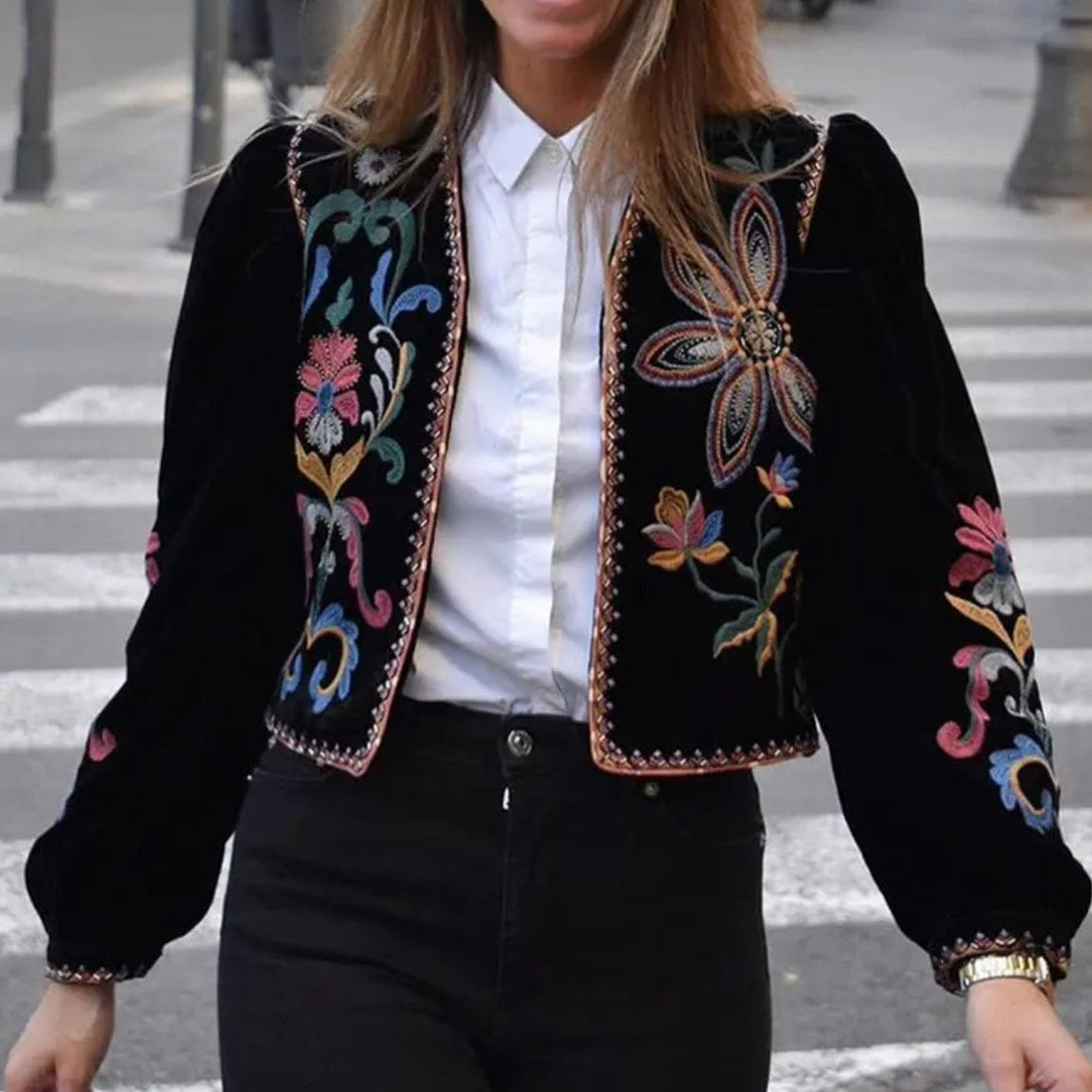 Mexican embroidered jacket