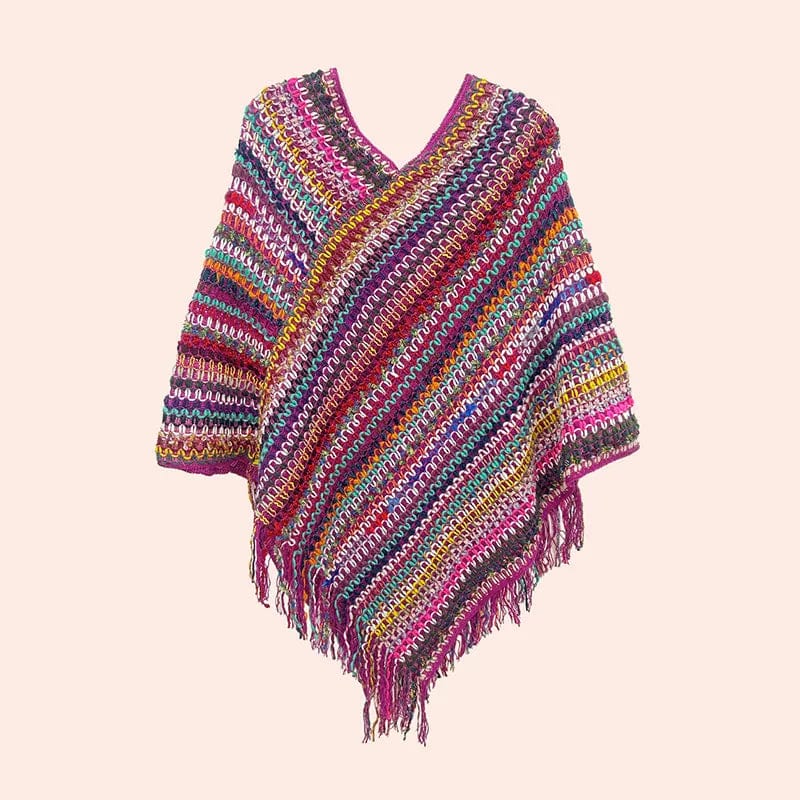 Mexican embroidered poncho