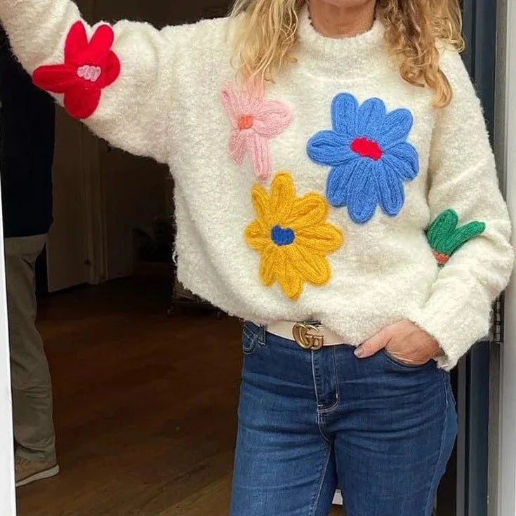 Mexican embroidered sweater