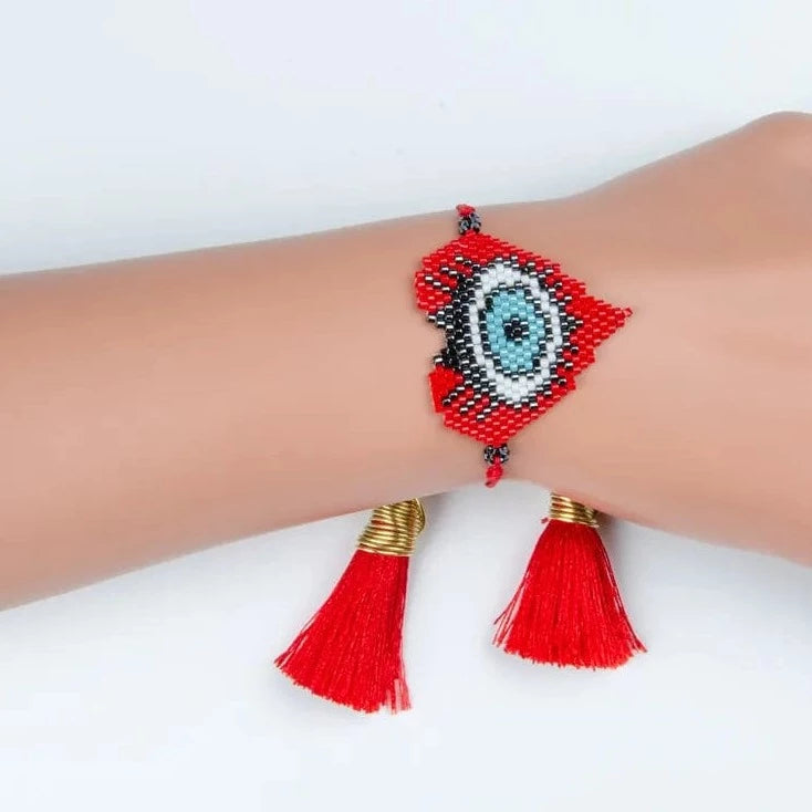 Mexican eye bracelet