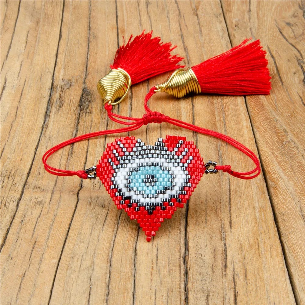 Mexican eye bracelet