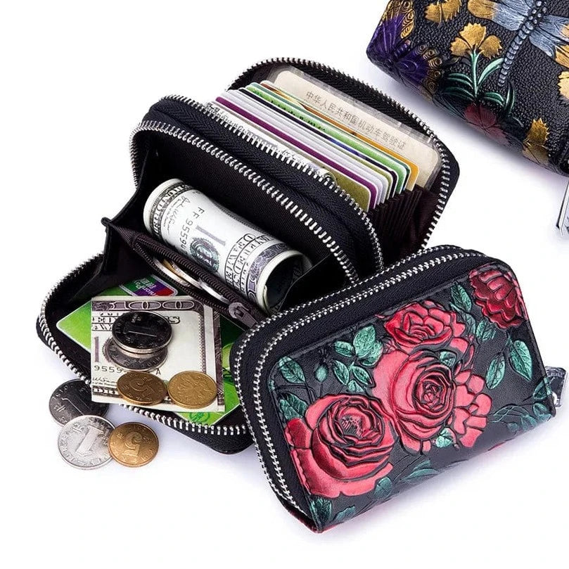 Mexican flower coin purse