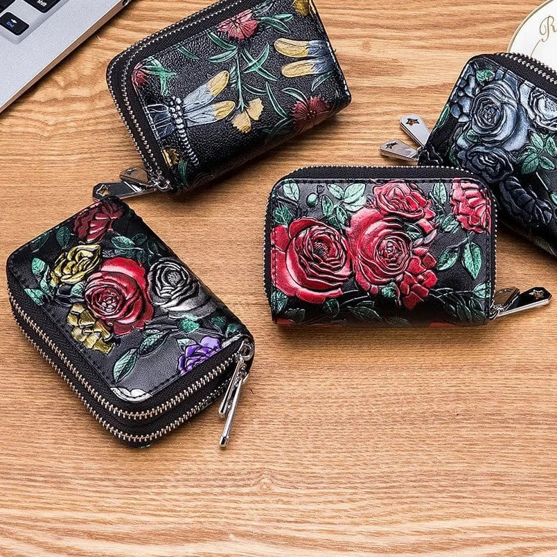 Mexican flower coin purse