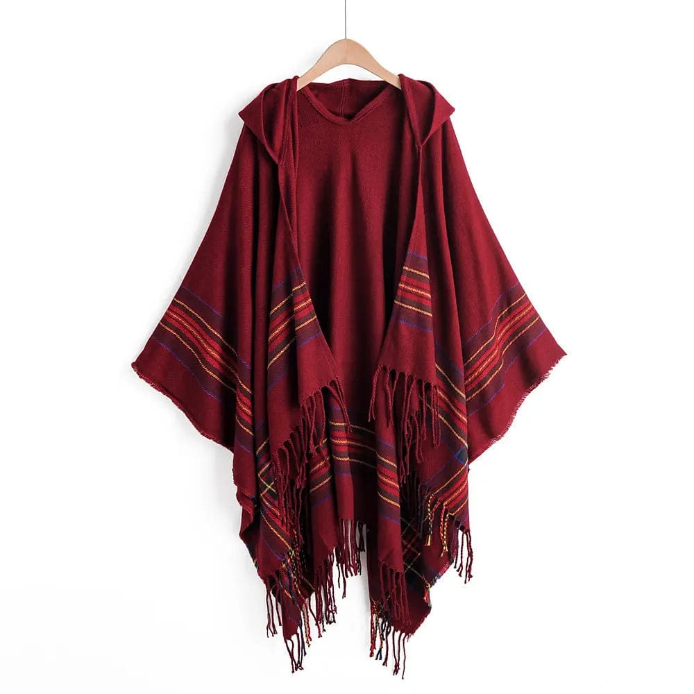 Mexican hoodie poncho