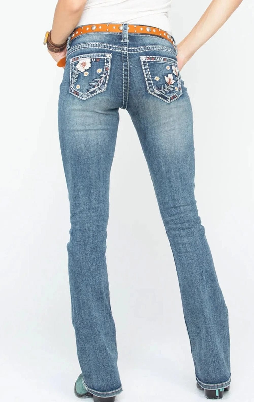 Mexican jeans for boots