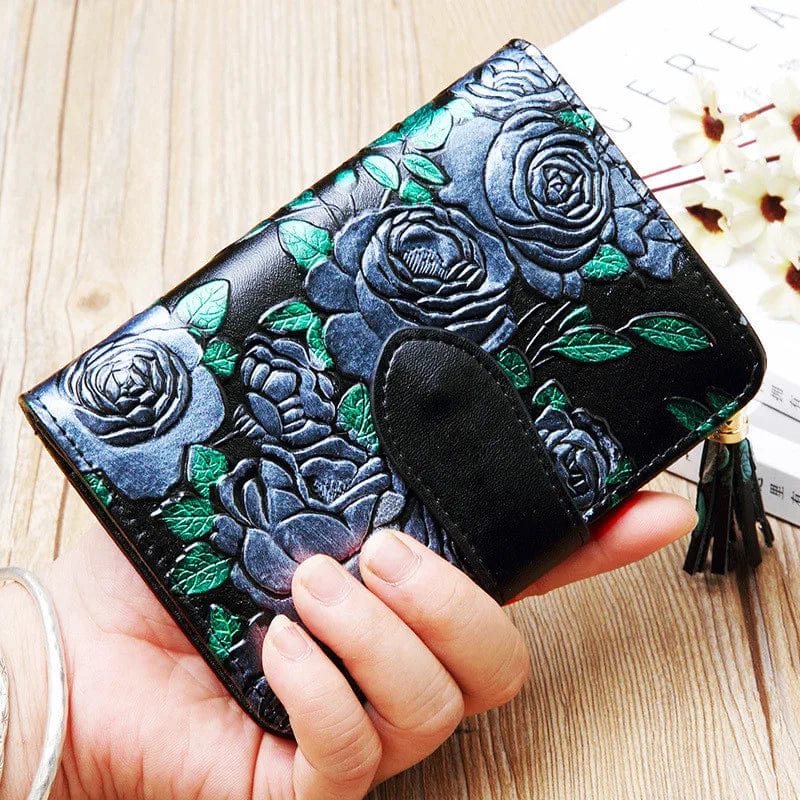 Mexican leather coin purse