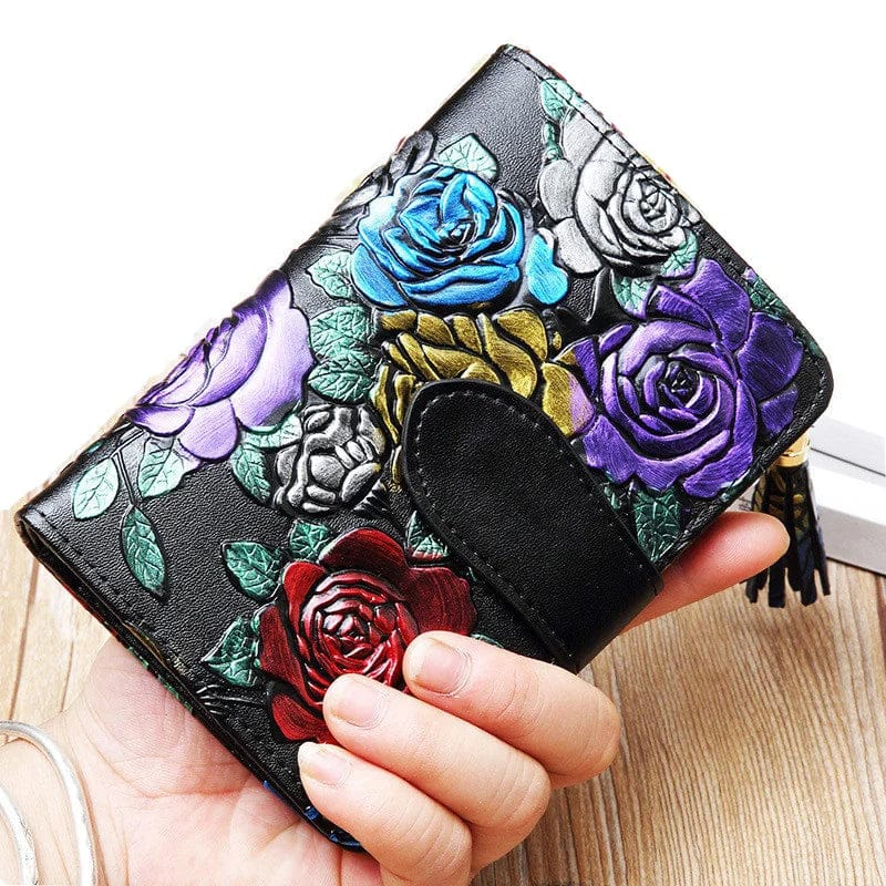 Mexican leather coin purse