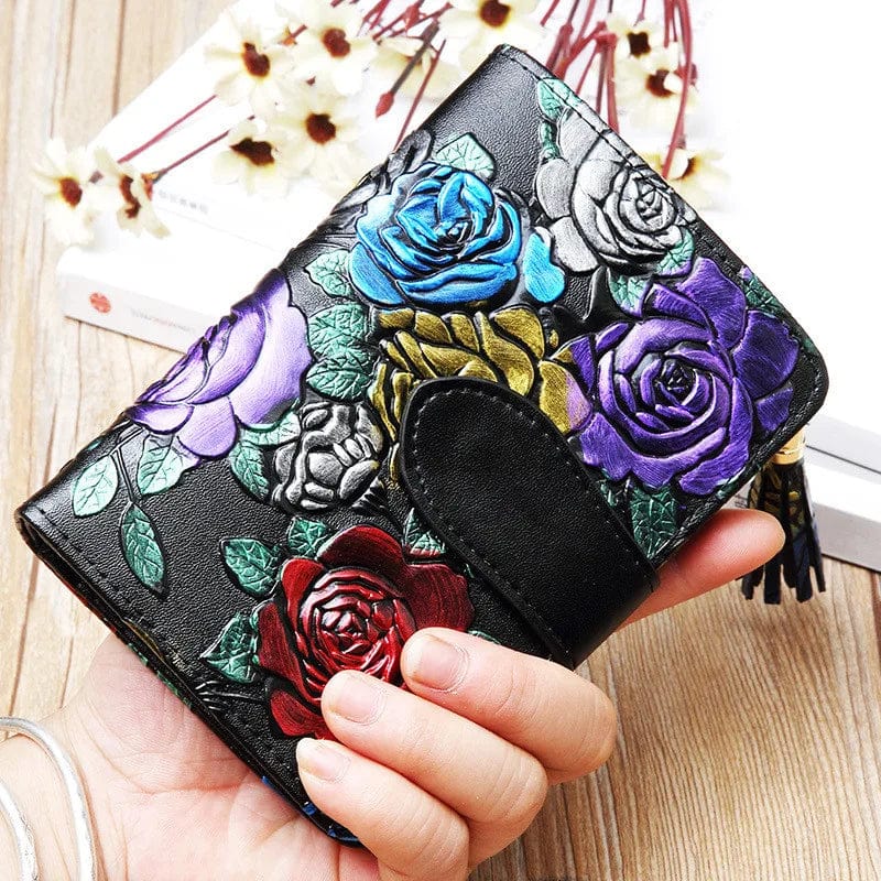 Mexican leather coin purse