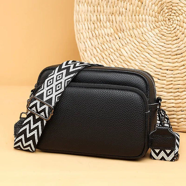 Mexican leather crossbody purse