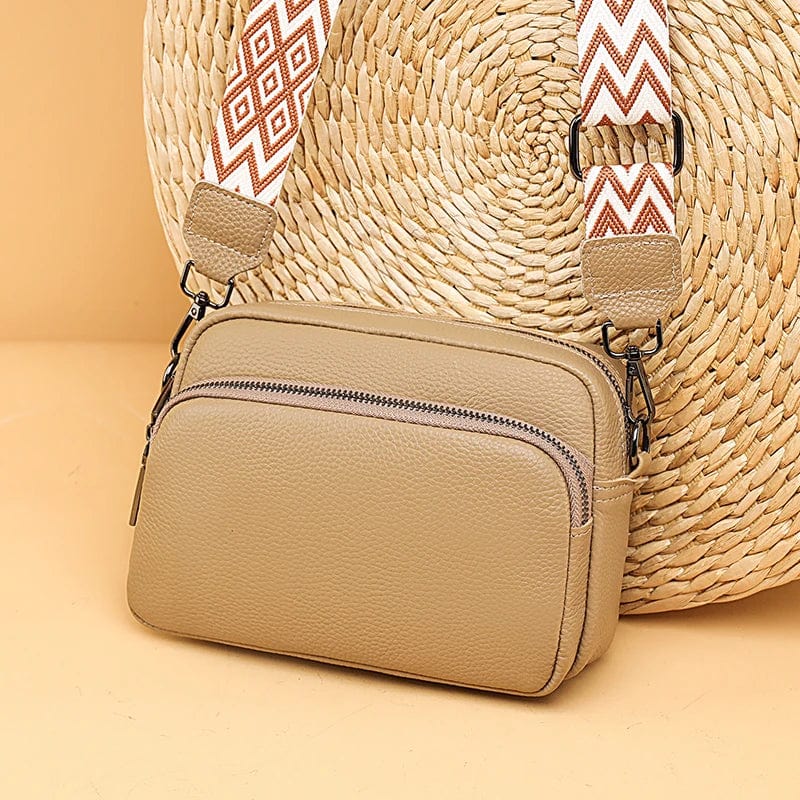 Mexican leather crossbody purse