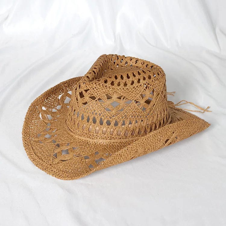 Mexican style palm leaf hat