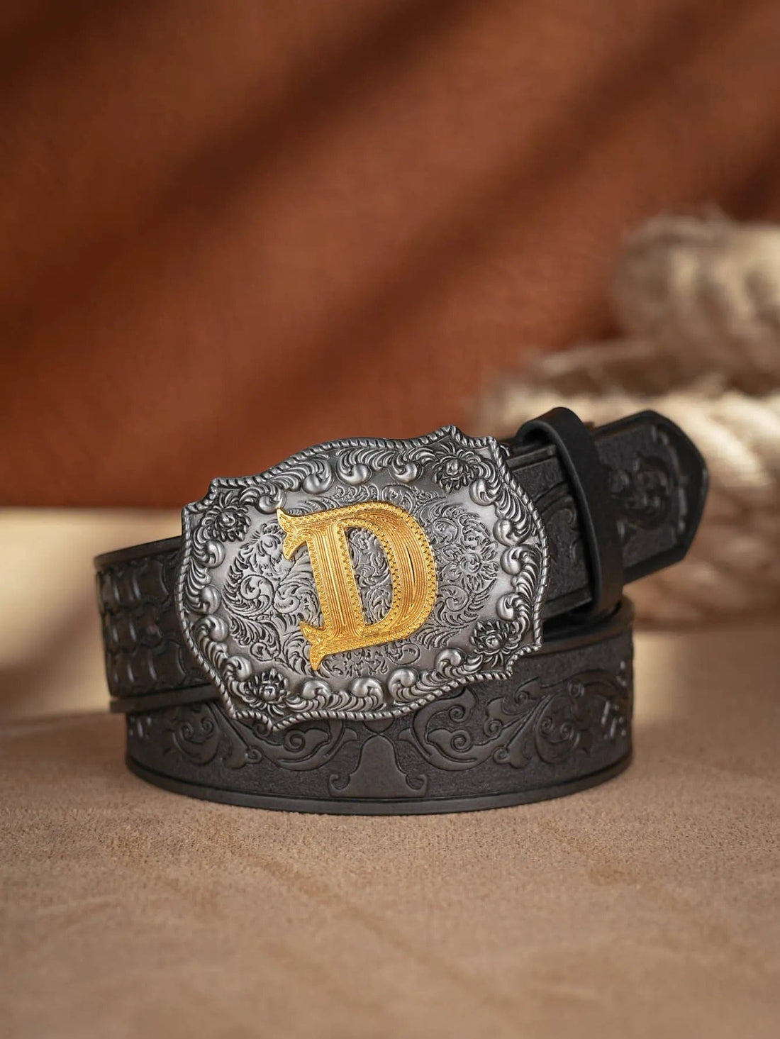 Mexican tooled leather belts