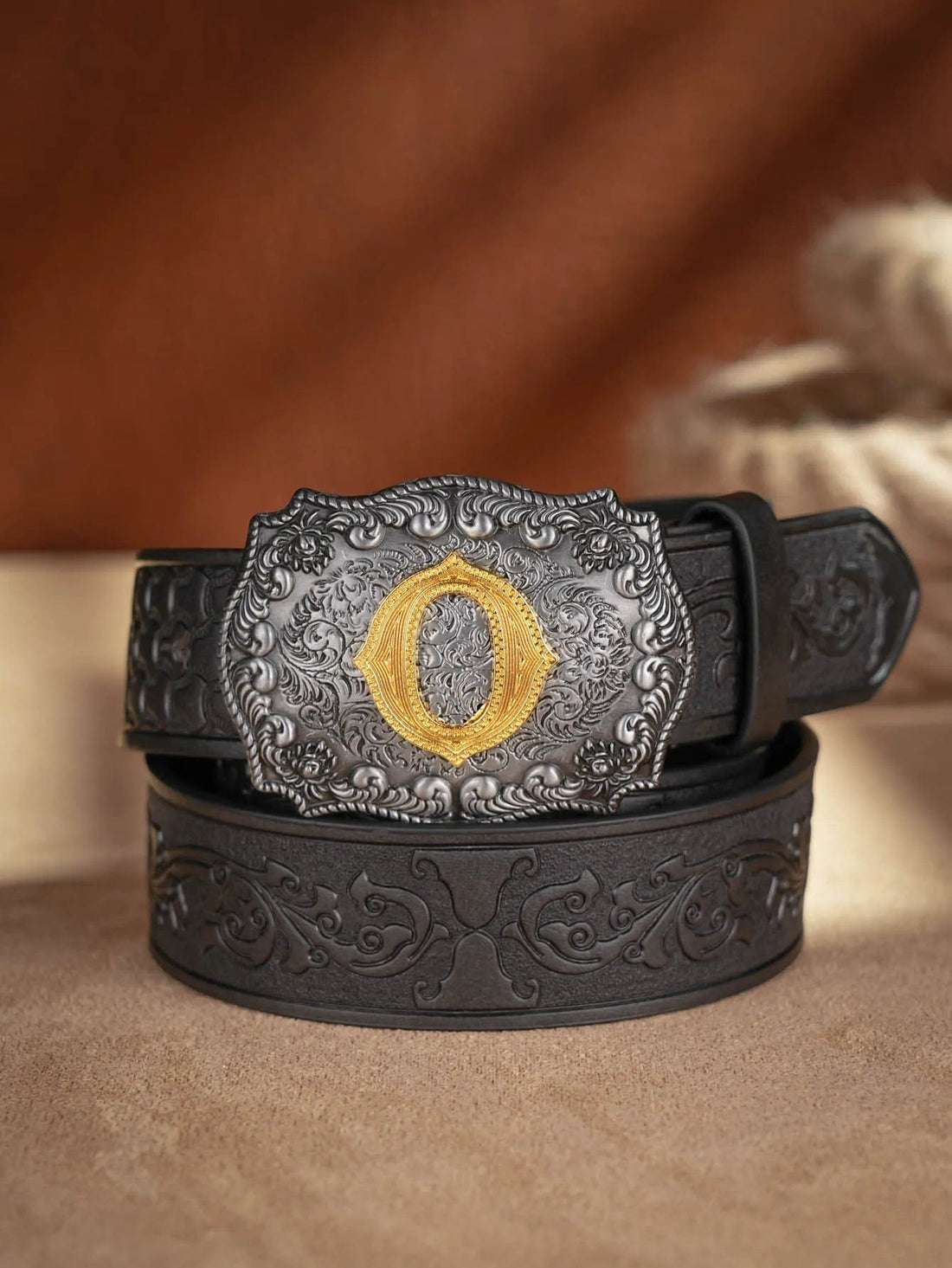 Mexican tooled leather belts