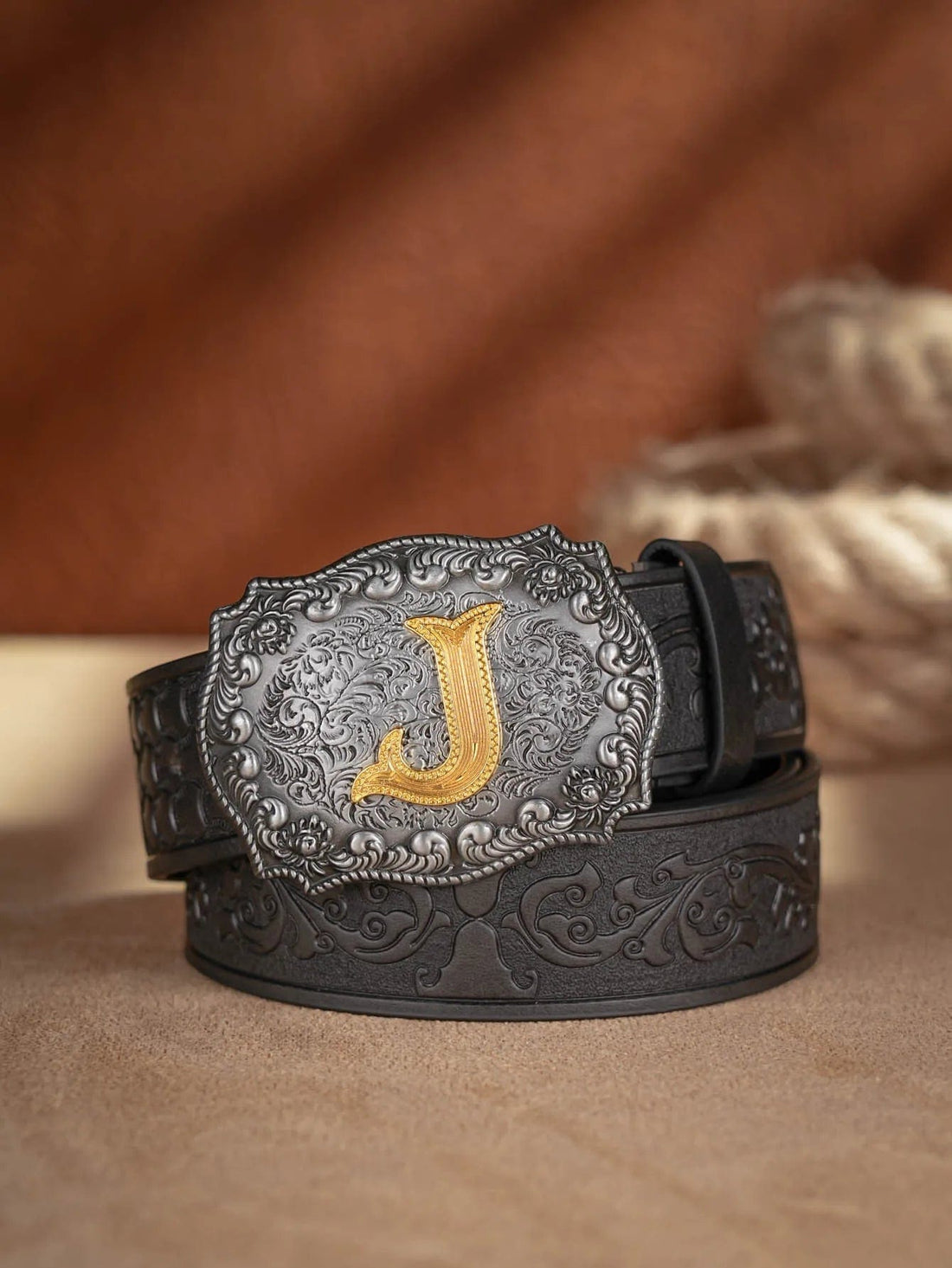 Mexican tooled leather belts