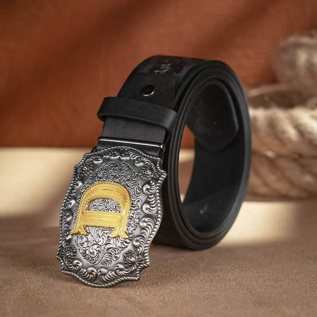 Mexican tooled leather belts