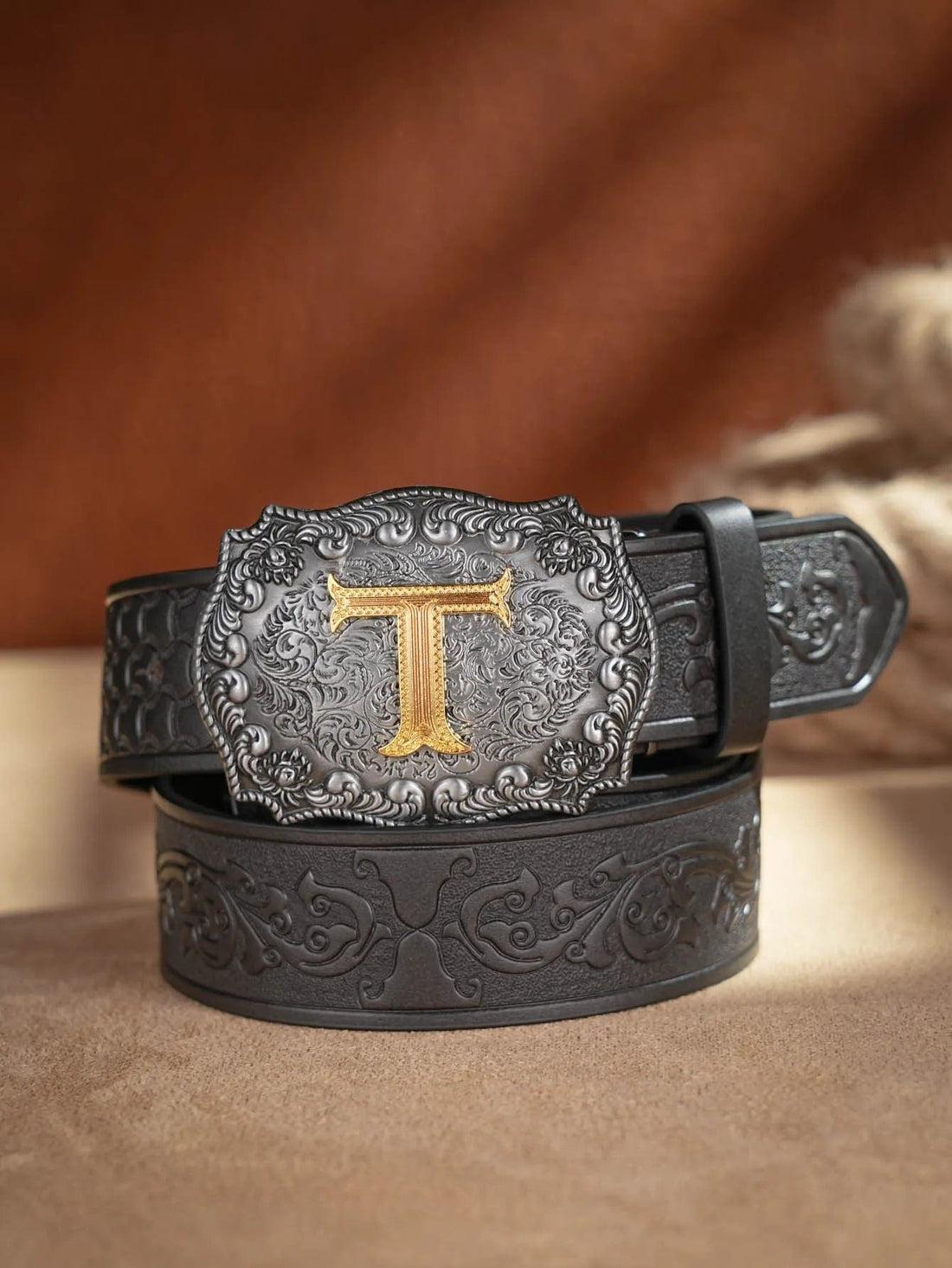 Mexican tooled leather belts